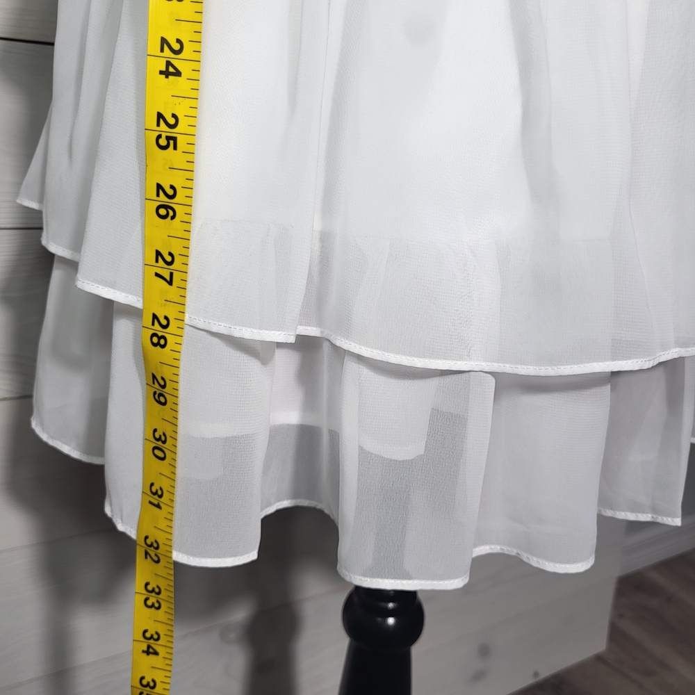 Byinns Dress Tiered Ruffle Smock  Coquette Fairycore Spring Festival - Picture 9 of 9